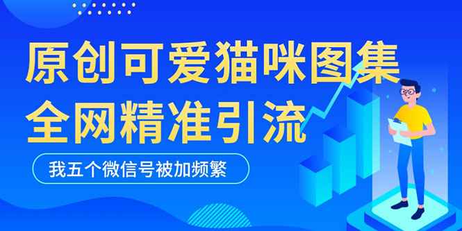 黑科技纯原创可爱猫咪图片，全网精准引流，实操5个VX号被加频繁插图