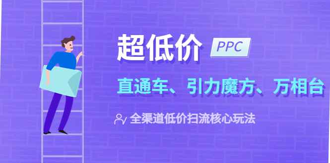 2023超低价·ppc—“直通车、引力魔方、万相台”全渠道·低价扫流核心玩法插图