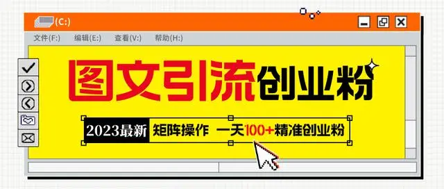 价值980元的2023最新暴力引流创业粉丝玩法（教程+素材）插图