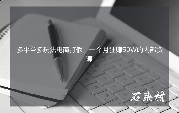 多平台多玩法电商打假，一个月狂赚50W的内部资源