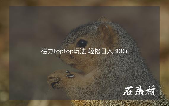 磁力toptop玩法 轻松日入300+